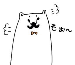 The white bear which is a gentleman sticker #11049221