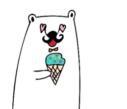 The white bear which is a gentleman sticker #11049239