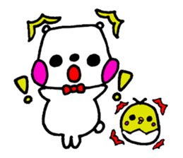 Kumapo and Piyopon sticker #11049816