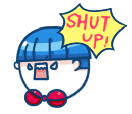 Let's smile!Xiao Ba-Daily of Xiao Class sticker #11050843