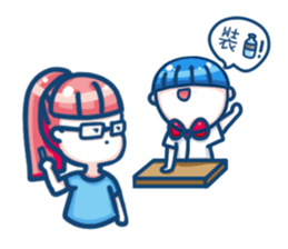 Let's smile!Xiao Ba-Daily of Xiao Class sticker #11050864