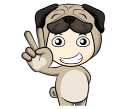 Little Pug sticker #11051132