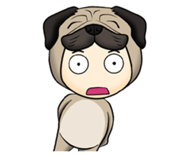 Little Pug sticker #11051138