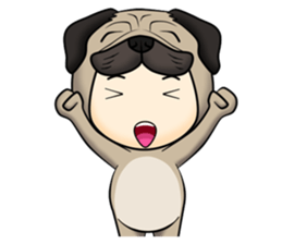 Little Pug sticker #11051148