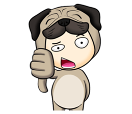 Little Pug sticker #11051150