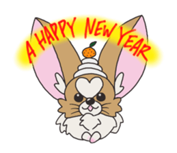 Four seasons of papillon in Japan. sticker #11052560