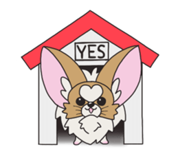 Four seasons of papillon in Japan. sticker #11052561