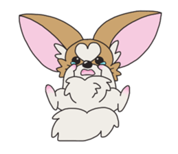 Four seasons of papillon in Japan. sticker #11052564