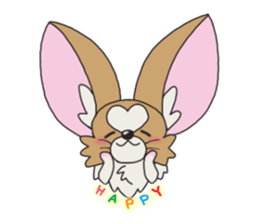 Four seasons of papillon in Japan. sticker #11052569