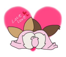 Four seasons of papillon in Japan. sticker #11052575