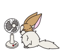 Four seasons of papillon in Japan. sticker #11052577