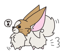 Four seasons of papillon in Japan. sticker #11052579