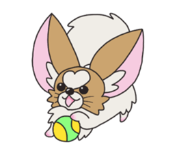 Four seasons of papillon in Japan. sticker #11052584