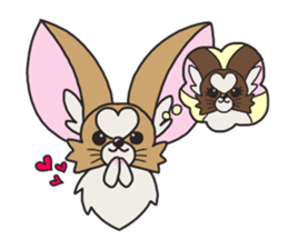 Four seasons of papillon in Japan. sticker #11052596