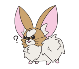 Four seasons of papillon in Japan. sticker #11052597