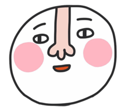 big nose boy sticker #11053080