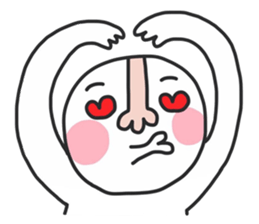 big nose boy sticker #11053081