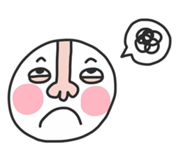 big nose boy sticker #11053087