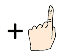 finger cramping sticker #11053771