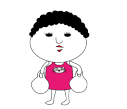 kokeshi mama sticker #11053894