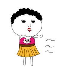 kokeshi mama sticker #11053914