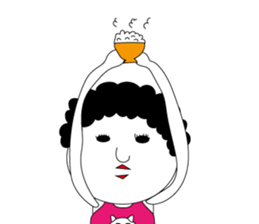kokeshi mama sticker #11053918