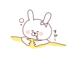 marshmallow rabbit Korean and Japanese 2 sticker #11054512