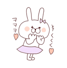 marshmallow rabbit Korean and Japanese 2 sticker #11054520
