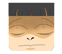 gradient colors girl sticker #11054762