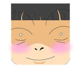 gradient colors girl sticker #11054763