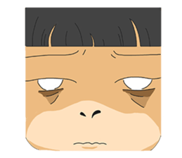 gradient colors girl sticker #11054764