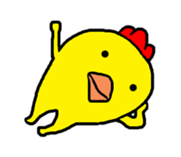 Chicken Piyoko sticker #11054986