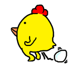 Chicken Piyoko sticker #11054999