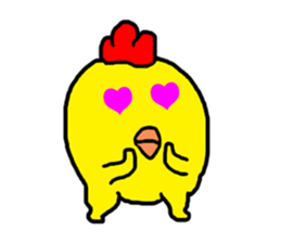 Chicken Piyoko sticker #11055003