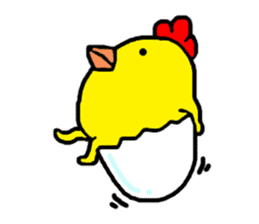 Chicken Piyoko sticker #11055006