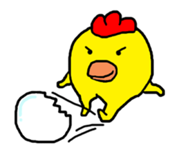 Chicken Piyoko sticker #11055007