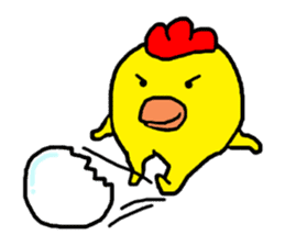 Chicken Piyoko sticker #11055007