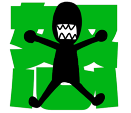 blackballman with big letter sticker #11055682