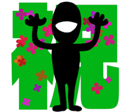 blackballman with big letter sticker #11055683