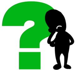 blackballman with big letter sticker #11055685