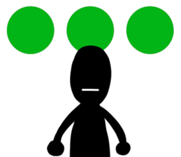 blackballman with big letter sticker #11055686