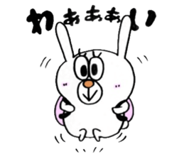 Sticker of the very cute rabbit!!USASUTA sticker #11055889