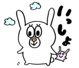 Sticker of the very cute rabbit!!USASUTA sticker #11055895