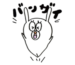 Sticker of the very cute rabbit!!USASUTA sticker #11055897