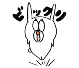 Sticker of the very cute rabbit!!USASUTA sticker #11055899