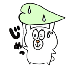 Sticker of the very cute rabbit!!USASUTA sticker #11055911