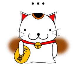 Cat coming carrying happiness.MANEMINEKO sticker #11056197