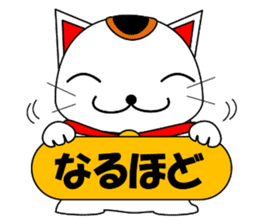 Cat coming carrying happiness.MANEMINEKO sticker #11056201