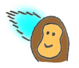 Monkey's name is Hara sticker #11056833