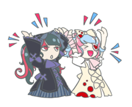 Gothic fantasy girl sticker #11056968